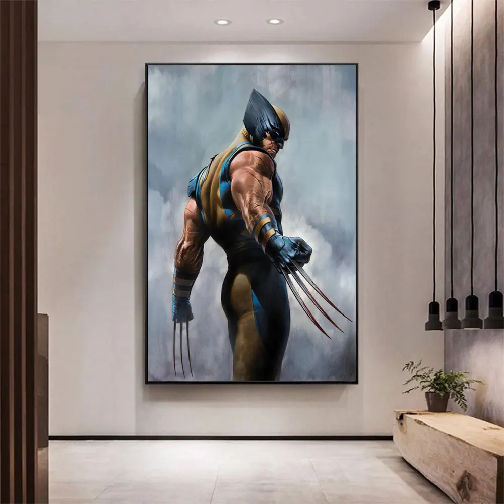 Настенный художественный постер с изображением героев из фильма Marvel Супергерои