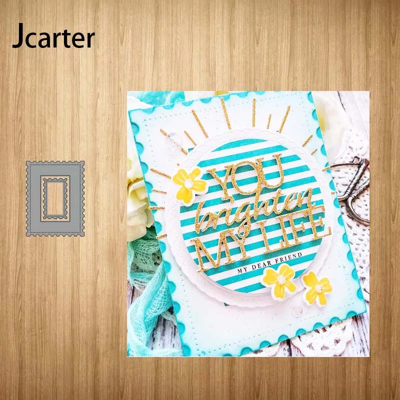 Широкий прямоугольный фон металлический Трафаретный вырубной штамп ремесло