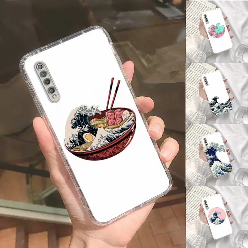 

The Big Wave of kanagawa Phone Case Transparent For Xiaomi Redmi K30 10T 10X 9 9A 8 8A 7 7A 6 K40 T S PRO 5G