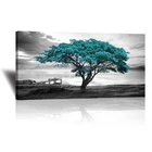 Большое синее дерево черно-белое украшение для дома 5D Diy алмазная живопись наборы для вышивки крестом мозаика вышивка стены StickersZP-3438