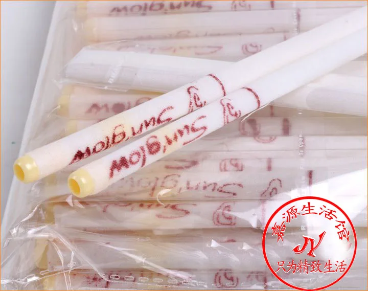 50 пар = 100 шт./лот прямые эфирные масла бежевого цвета удаляют ушные свечи пчелиный