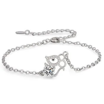 

2021 Bracelet Year of Life Bracelet Rat Zodiac Mouse Bracelet New High Grade Simple Bracelet Jtz016ssl