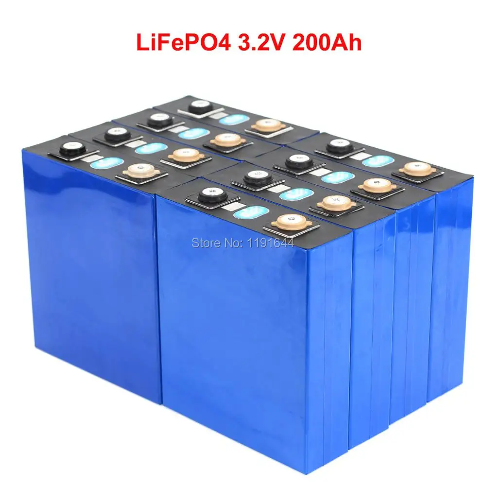 8 шт./лот LiFePO4 батарея 3 2 в 200 А · ч с шипами для батареи 24 В apck|Перезаряжаемые