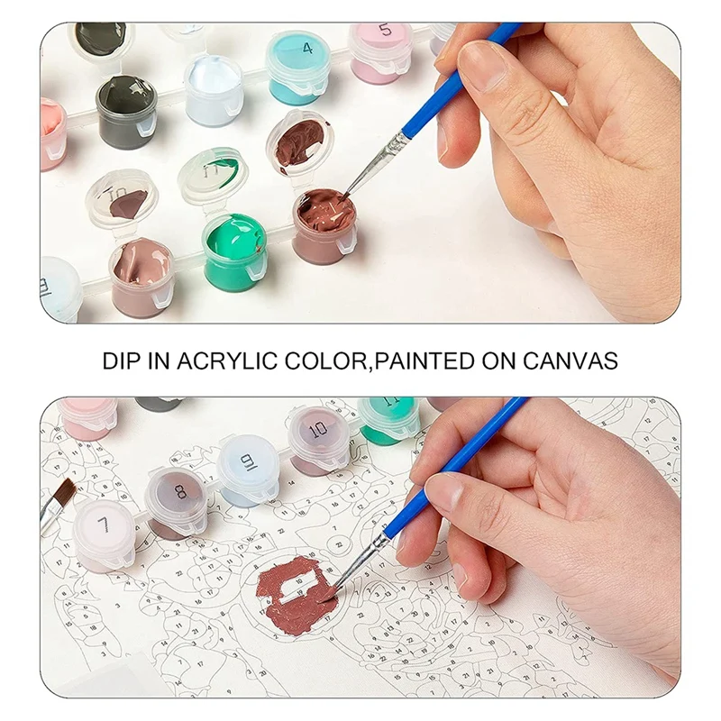 Картина по номерам для взрослых картина ванной акриловая 16 х20 дюймов | Дом и сад