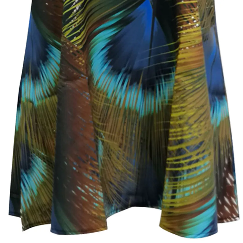 

Boho Beach Dress Women Vintage Casual Sleeveless O Neck Print Short Mini Dress Sexy Loose Summer Dresses Vestidos Robe Femme