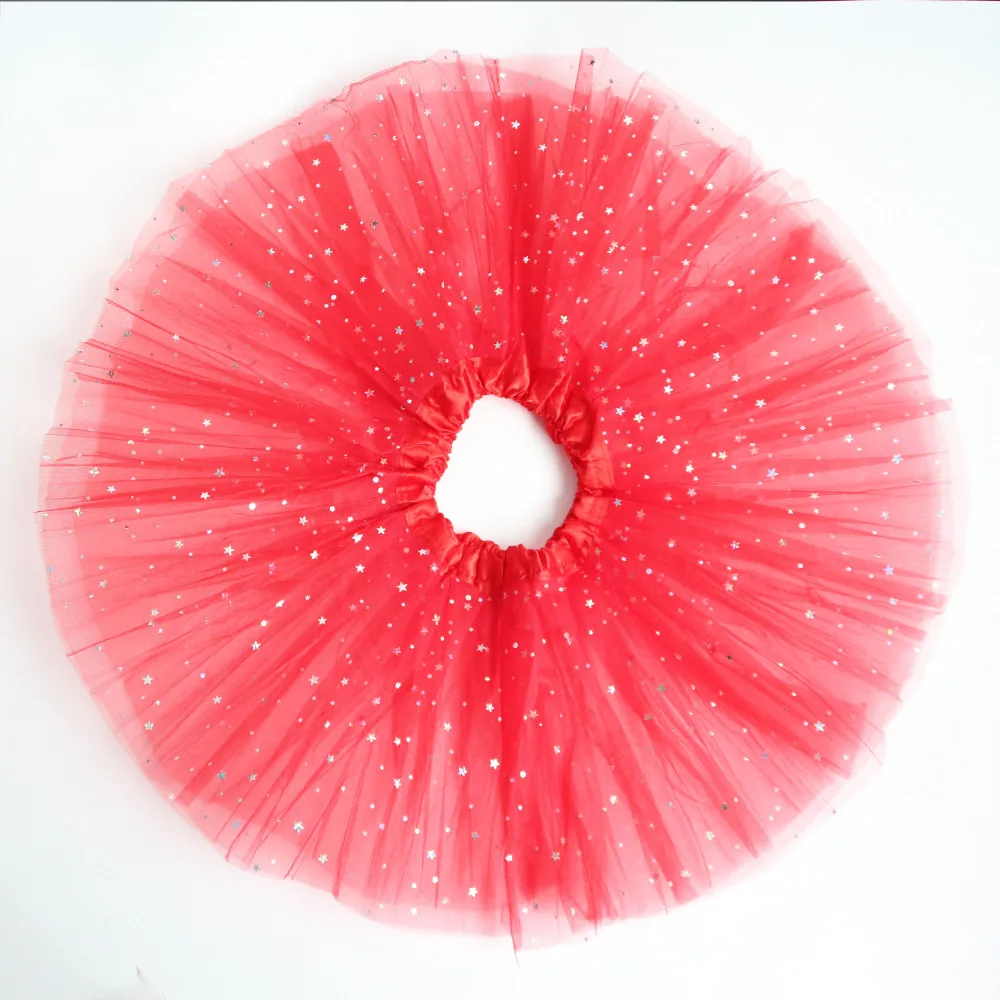 Дети ребенок звезда блeстящaя тaнцeвaльнaя юбка пачка для платье с пайетками