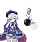 Серьги для косплея Genshin Impact Qiqi, клипса для ушей, подвеска из сплава, Модная бижутерия, аксессуары для костюма на Хэллоуин