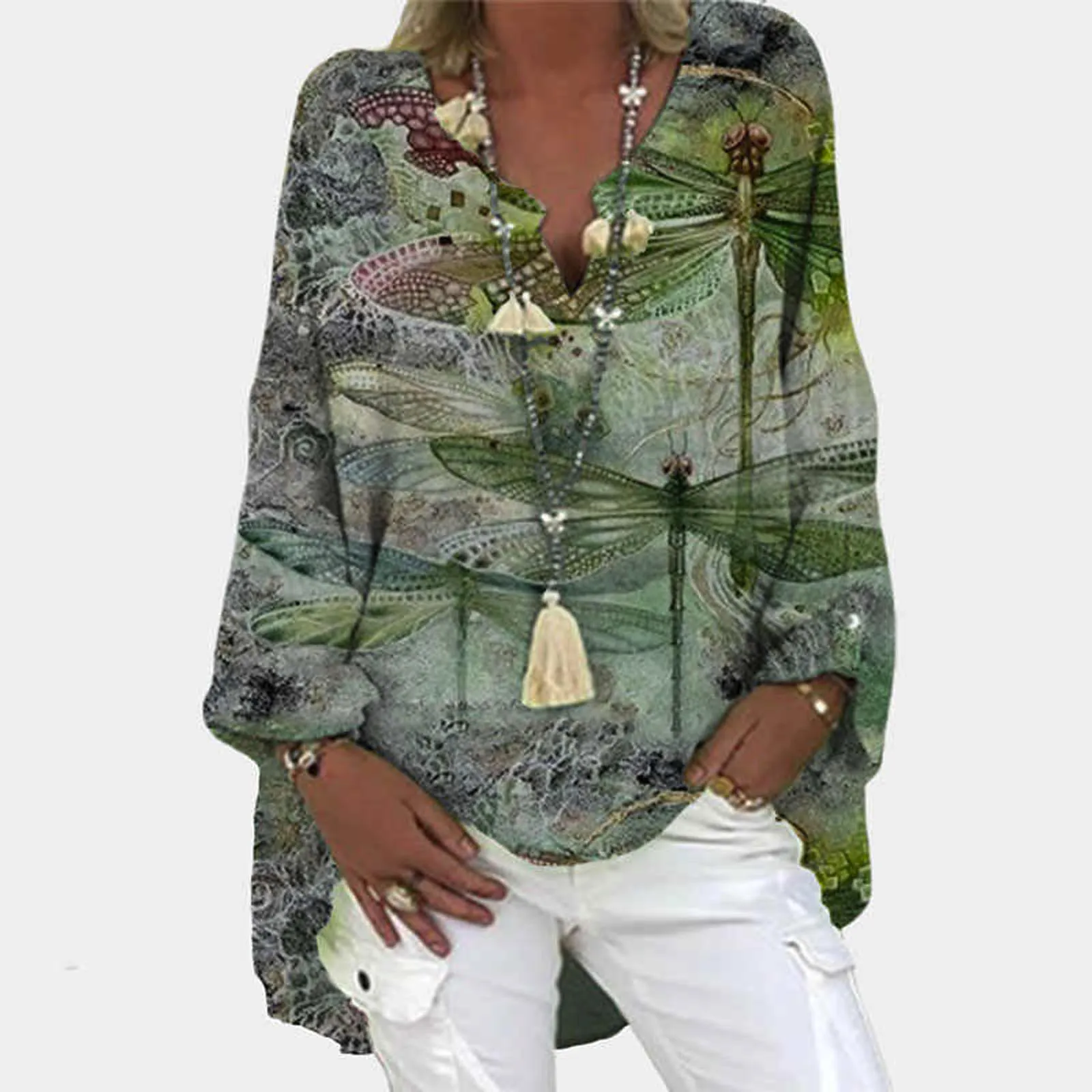 В винтажном стиле Из хлопка и льна на Размеры d Рубашка Блузки 3xl размера плюс с