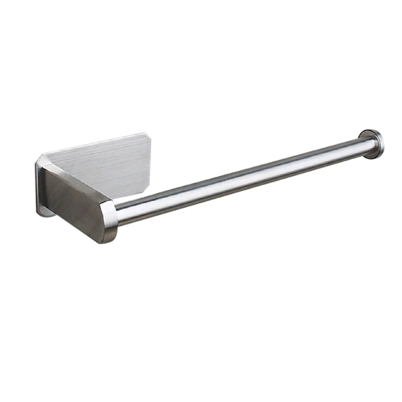 

Kitchen Roll Paper Self Adhesive Wall Mount Toilet Paper Holder Stainless Steel Bathroom Tissue Towel Accessories Rack Holders