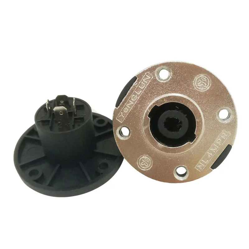 Круглый 4 контактный динамик гнездовой разъем мама аудио усилитель Кабельный Canon