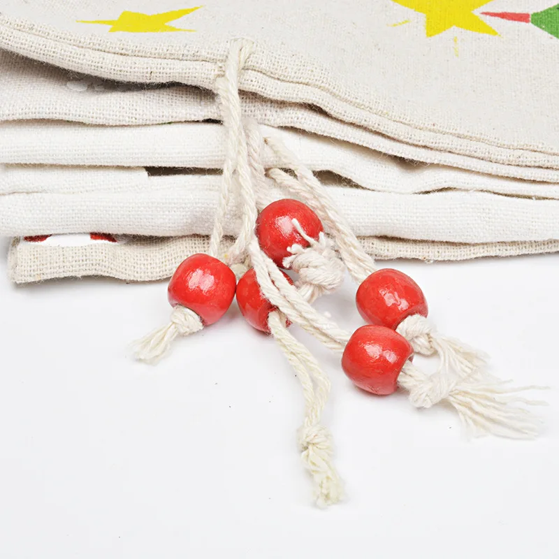 10 шт. рождественские подарочные пакеты с изображением снеговика Санта-Клауса