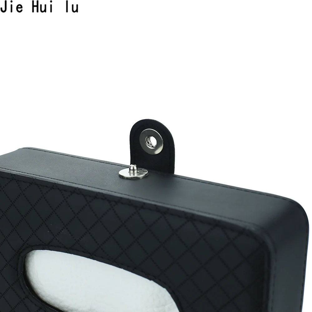 

PU Leather Tissue Box Car Tissue Holder Sun Visor Hanging Napkin Storage Box for Auto Organizer Accessories