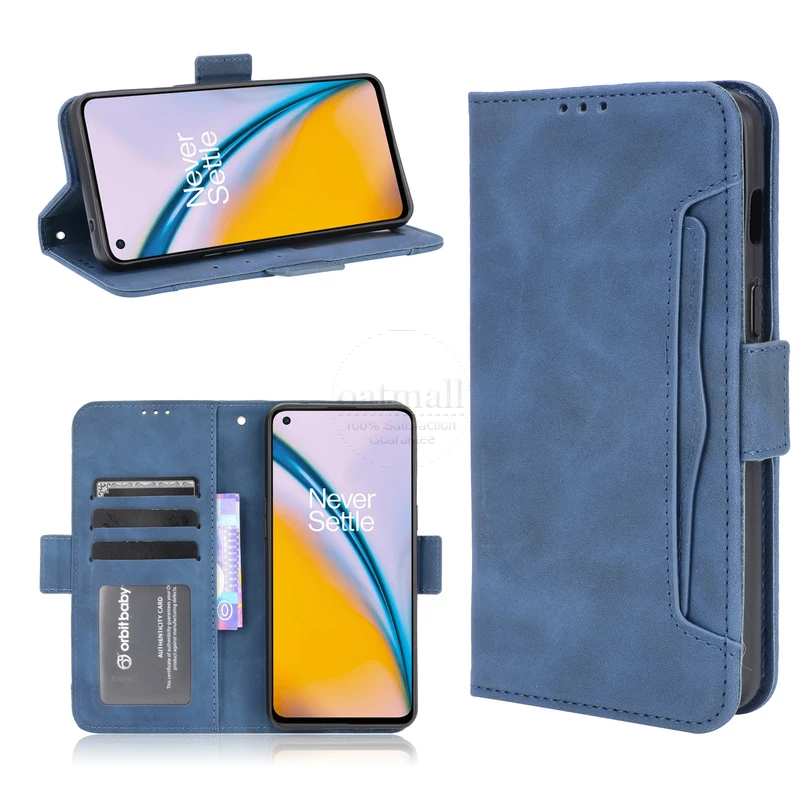 for oneplus nord 2 5g wallet case magnetic book flip cover for oneplus nord2 card photo holder luxury leather phone fundas free global shipping