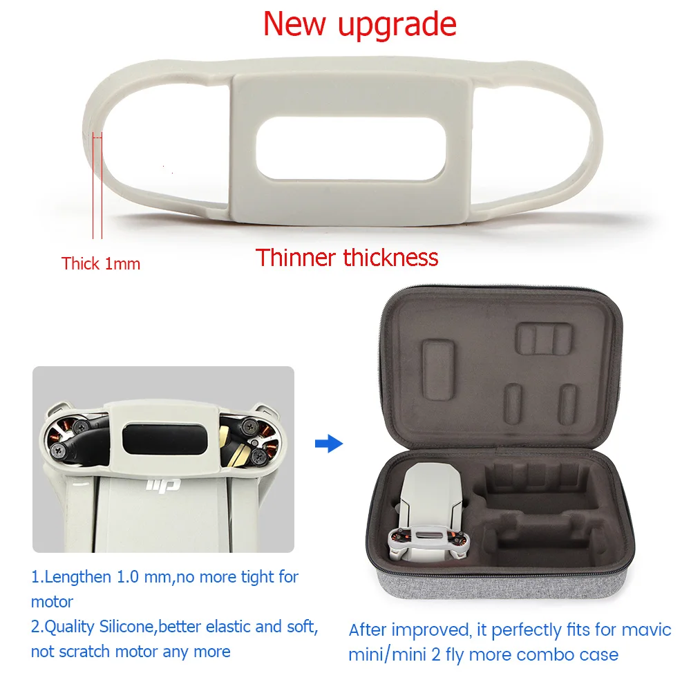 Новый обновленный силиконовый держатель пропеллера DJI Mini 2 фиксирующие