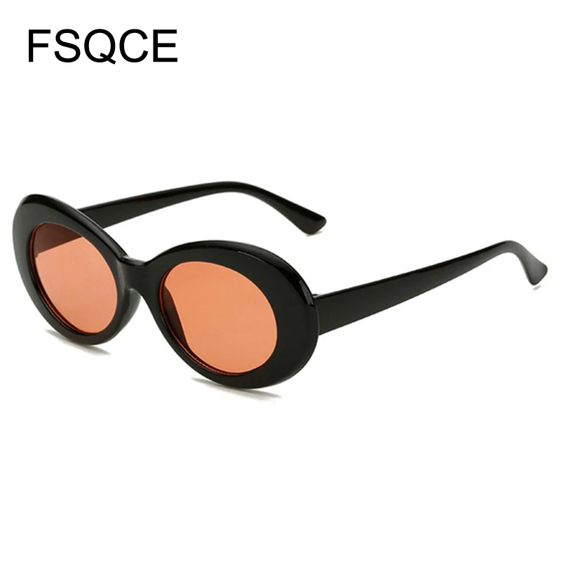 FSQCE новые брендовые дизайнерские винтажные Овальные Солнцезащитные очки для