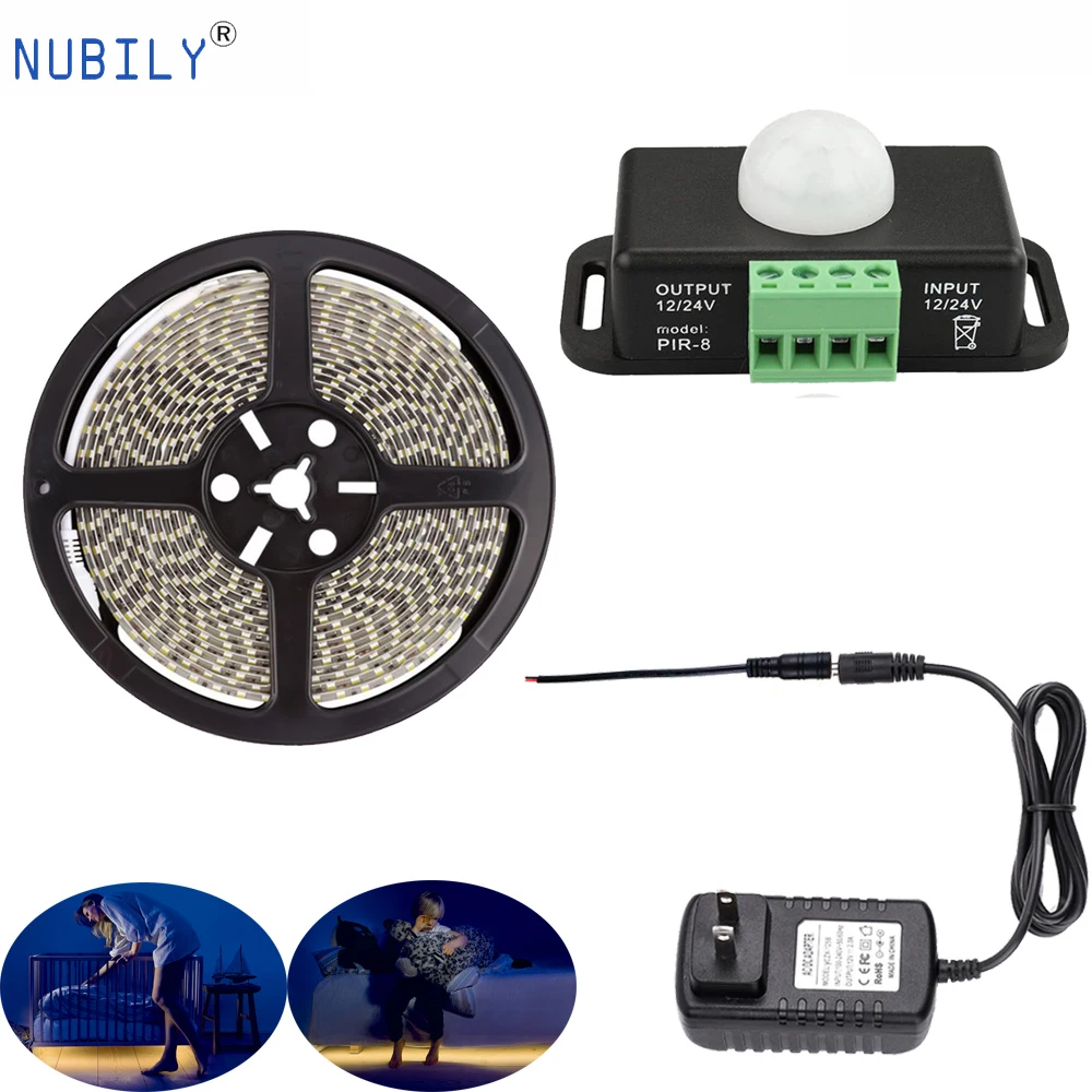 5M спальня лестницы детский светильник 2835 Водонепроницаемый светодиодные ленты