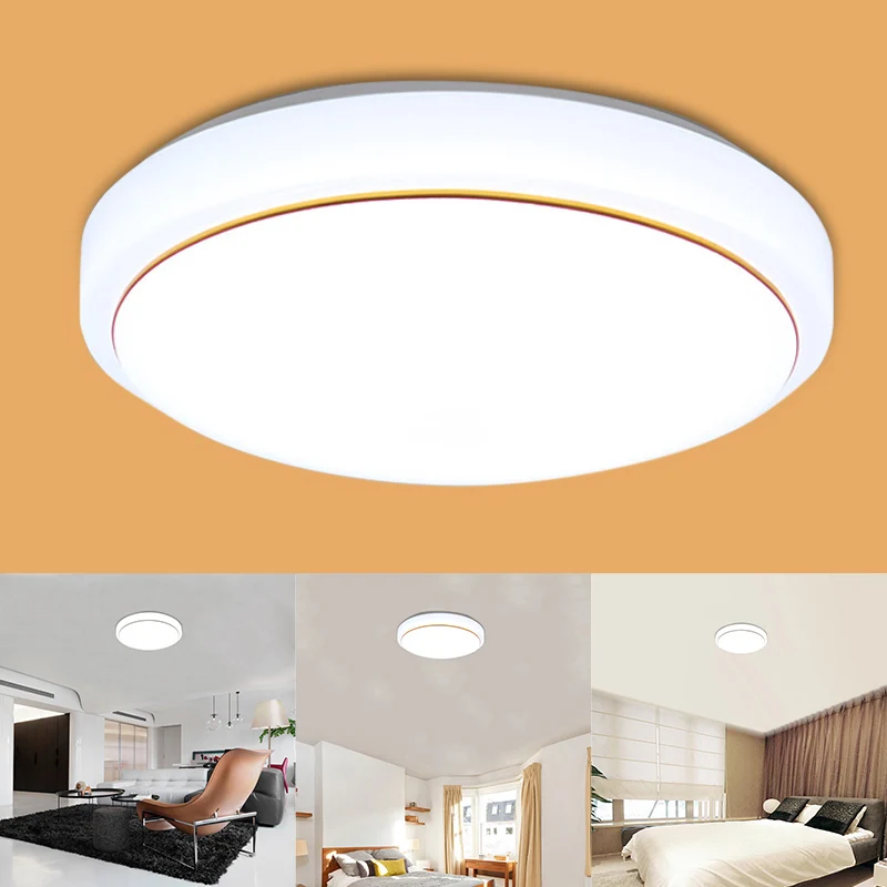 

LED Acrylic Ceiling Light White Round Bedroom Balcony Lamps for Modern Kitchen Hallway GR5