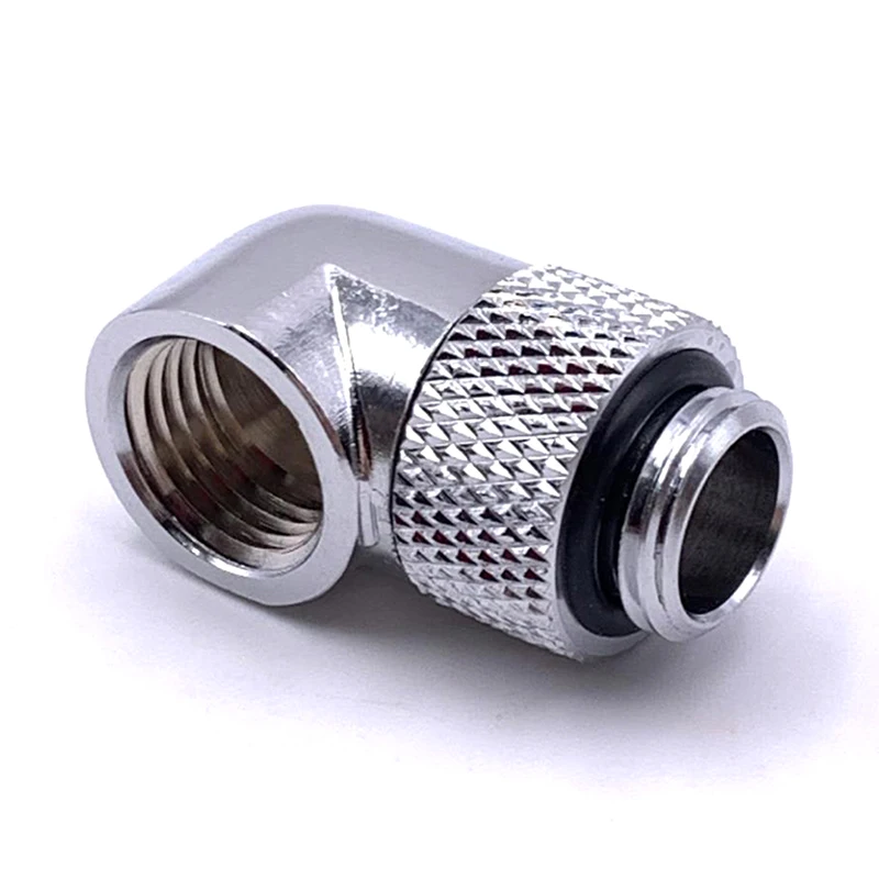 2 шт. курган G1/4 'ྖ градусов поворотный фитинги компьютер водяного охлаждения