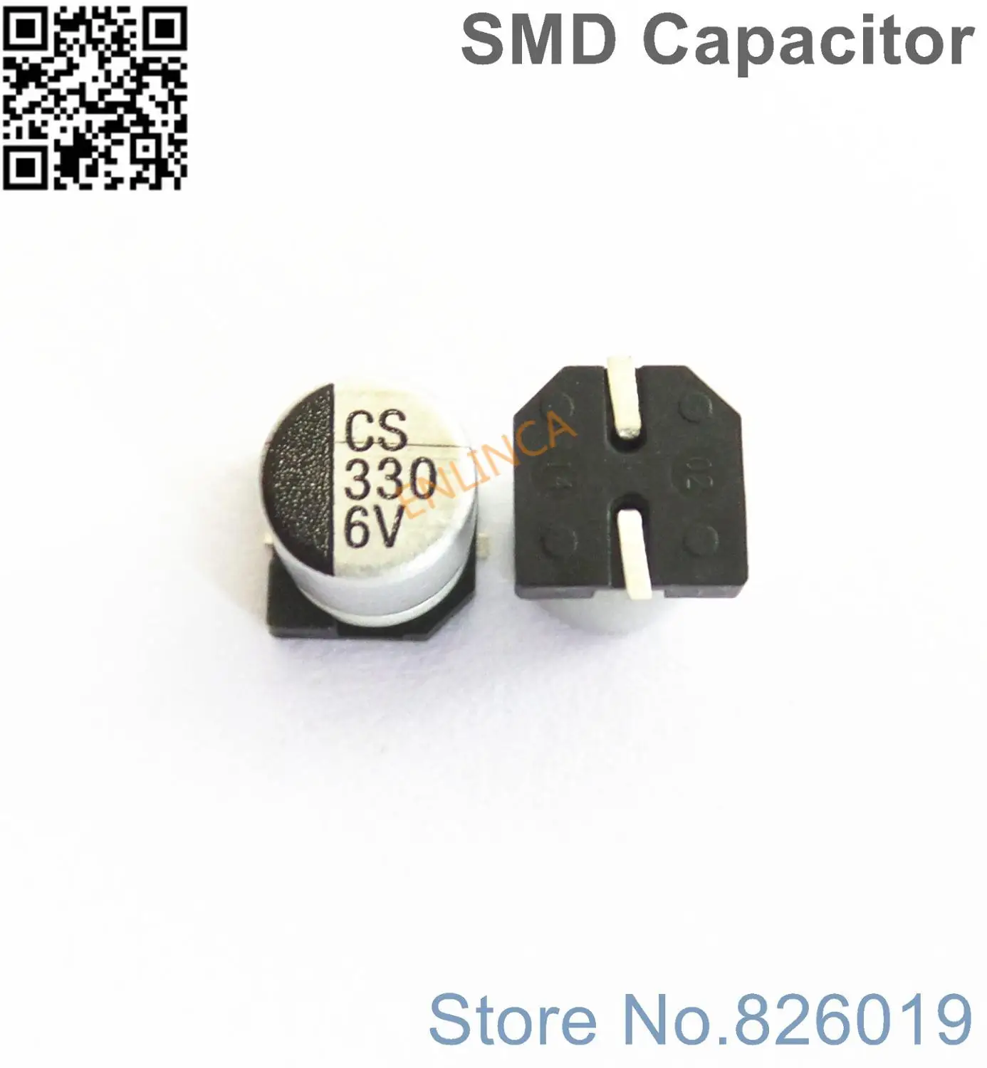 6 шт./лот 3 В 330 мкФ SMD алюминиевые электролитические конденсаторы размер 3*7 7