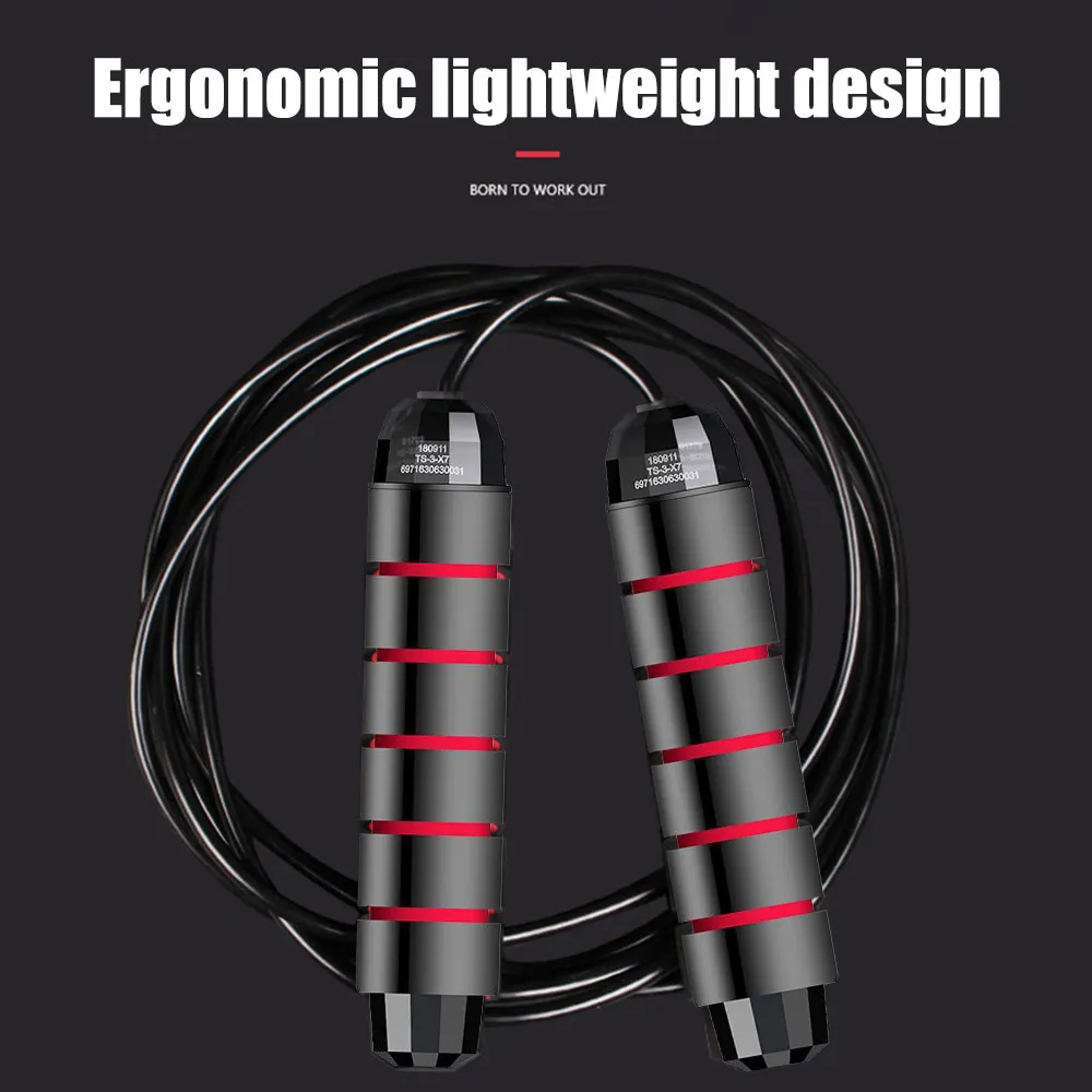 Движения гаджет Скакалка подарки ABS Черный Спорт Регулируемый игрушка для