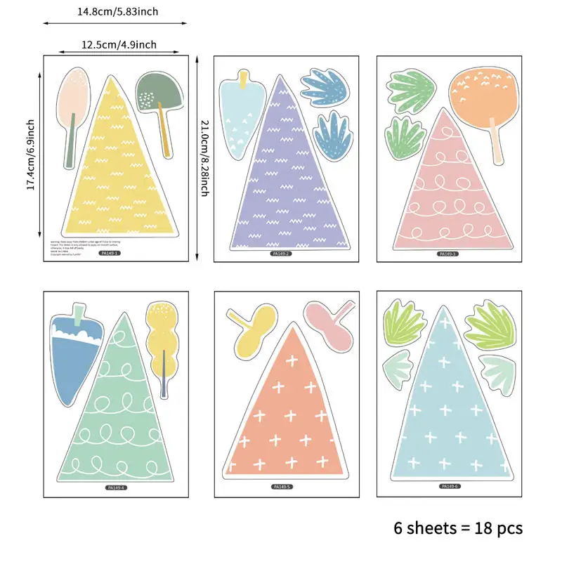 

Tofok Cute Cloud Raindrop Plant Wall Sticker Cartoon Kids Room Wall Decorations Baby Room Bedroom Decor Mural Wall Decals