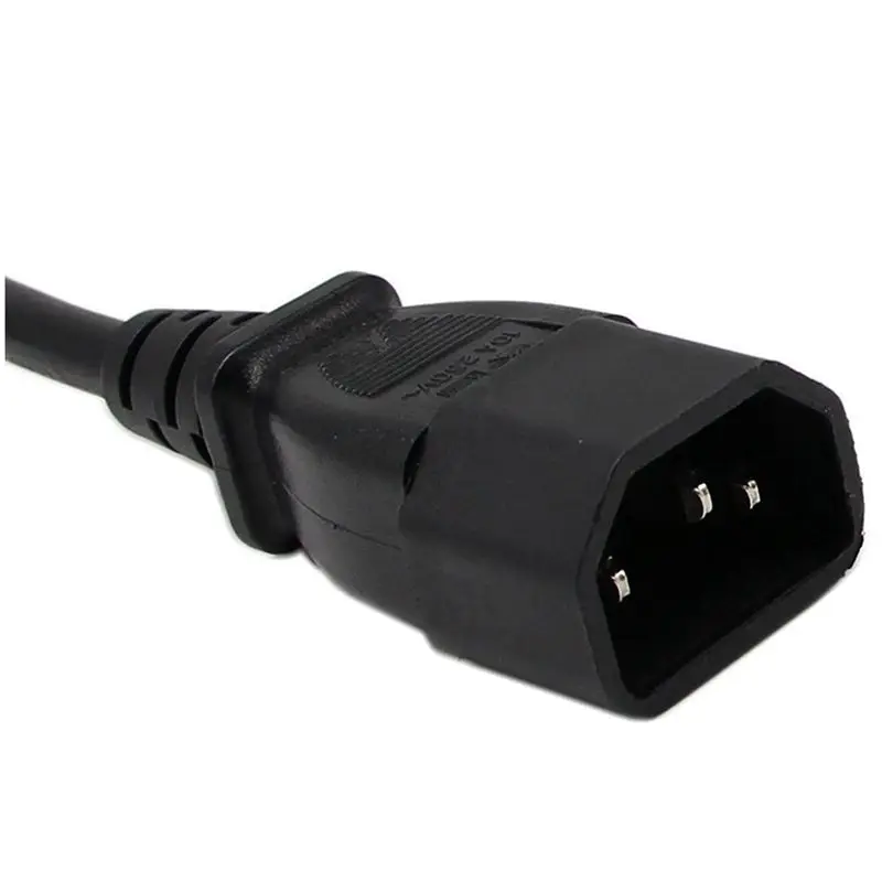 18cm IEC 320 90 Degree C13 3 Pin Female to C14 Male PDU Power Supply Extension Cord for Computer LED HDTV Monitor and Scan |