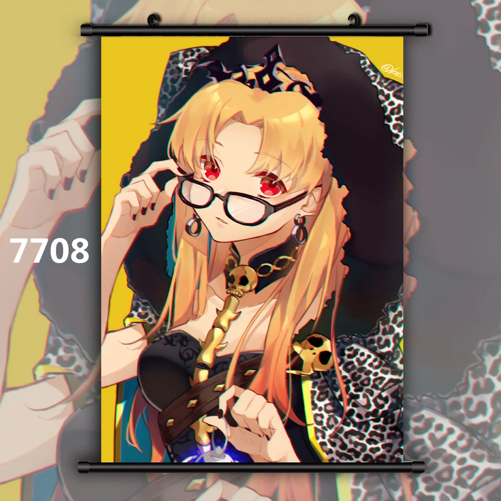 Fate Grand Order Lancer Ereshkigal Аниме Манга настенный плакат прокрутка|Рисование и