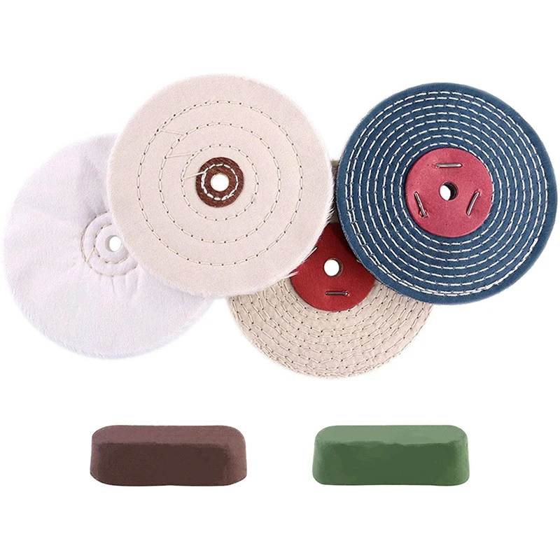 

HOT 6 Inch Polishing Wheel with 1/2 Inch Arbor Hole,Cloth Wheel(30 Ply), 1/2 Inch Thick Polishing Wheel, Polishing Compounds