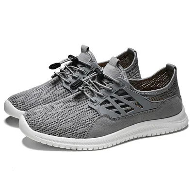 

men's Men's thin summer shoes net shoes lightweight soft-soled hiking shoes breathable casual shoes men's sports Walking shoes