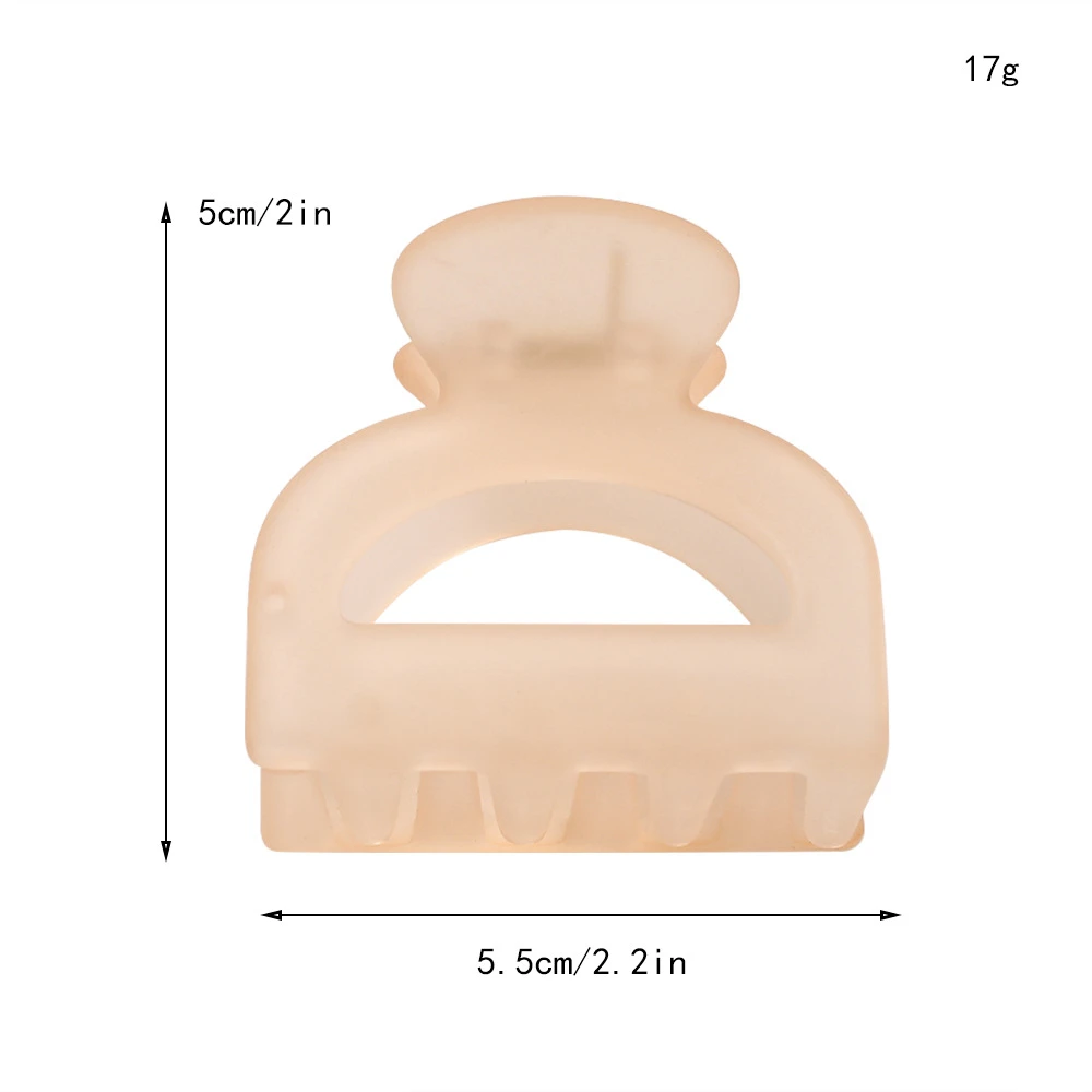 

Korean Version of The Ins Temperament and Elegant After Going Out, The Head Plate Hair Candy Color Frosted Clip Female 2021