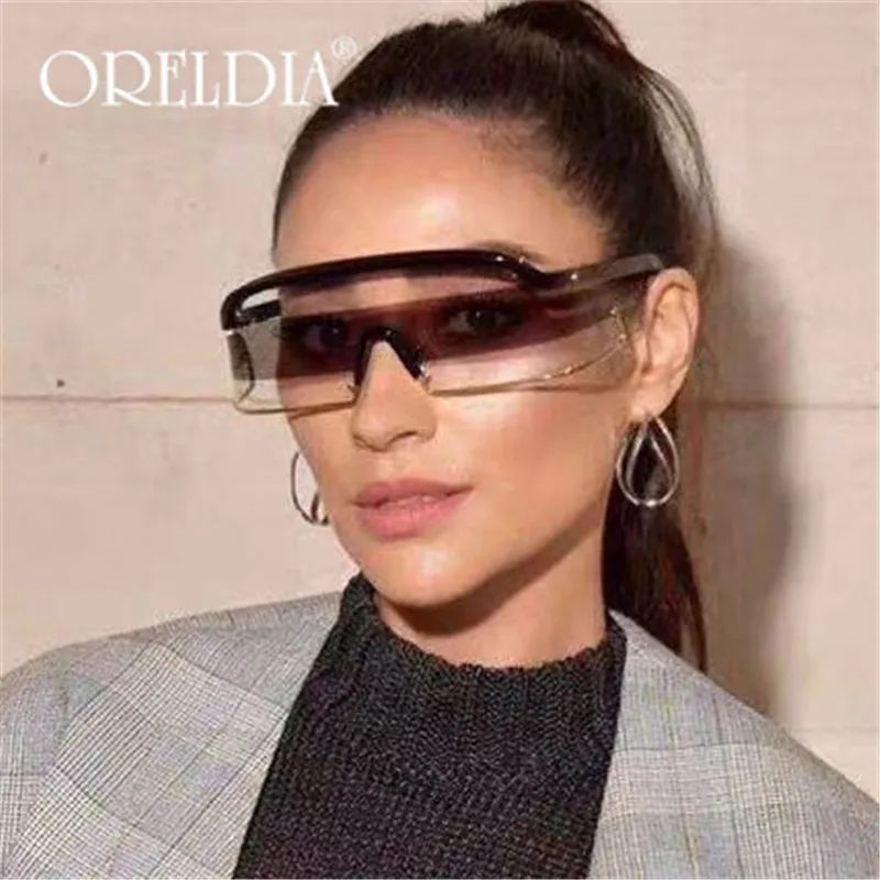 Солнцезащитные очки в стиле панк женские винтажные большие с защитой от ветра и