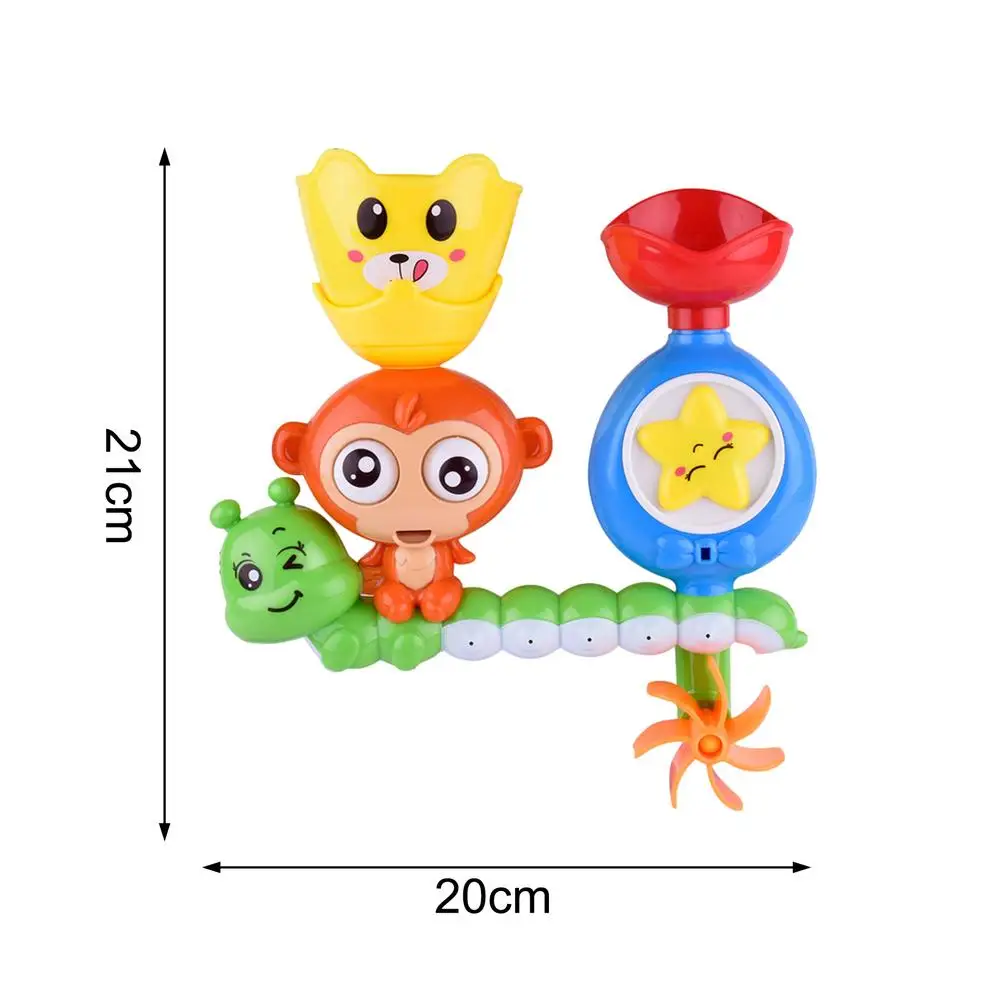 

Children Bath Toy Educational Safe Baby Shower Toy Bathroom Play Water Toy Set Cartoon Puzzle Doll Spray Water Toy