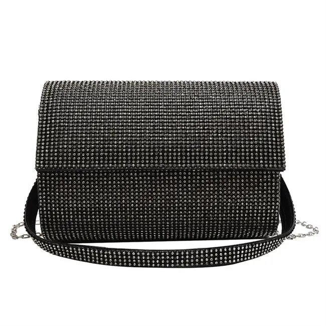 

Women's Handbag Diamond Bling Bling Shoulder Bag Female Casual Tote Bag Ladies Fashion Clutches Bag Chain Messenger Bag