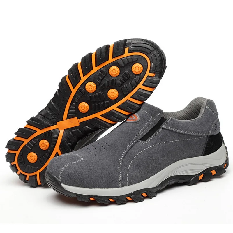 

Steel Toe Cap Impact-resistant Safety Boots Shoes Breathable Lightweight Work Safety Shoes Mens Casual Sneakers