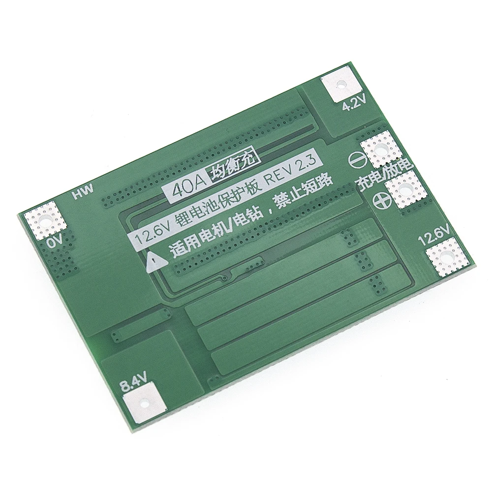 3S 40A литий-ионная батарея зарядное устройство Lipo ячеечный модуль PCB плата защиты BMS для сверлильного двигателя 12,6 в с балансом
