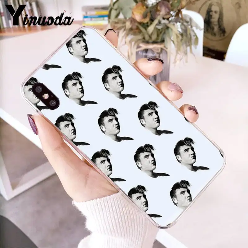 

Yinuoda Elvis Presley Kiss Phone Case fundas coque for iPhone 12 8 7 6 X XS MAX 6S Plus XR 11 12 11pro promax 5 5S SE cover