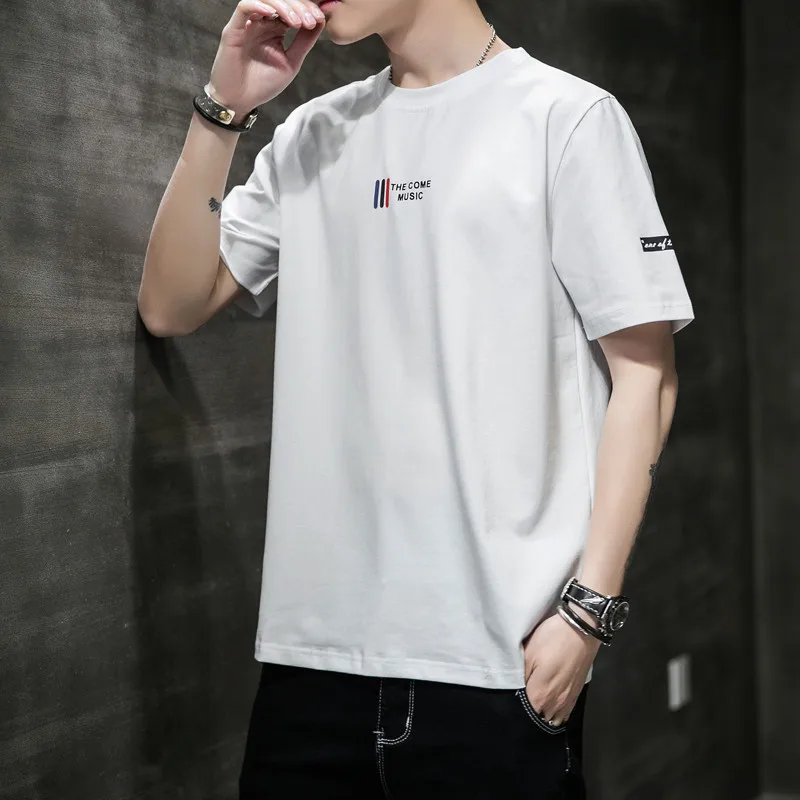 

Mens Oversized Men's Fashion Cotton T-shirts White Casual T shirt For Man Male Summer men clothing