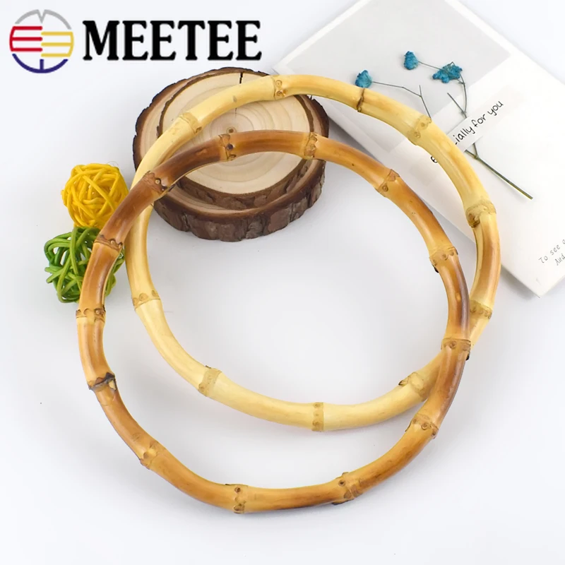 Meetee 13/15 см бамбуковые ручки уплотнительное кольцо ручная сумка круглая ручка