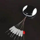 TIANNSII 80 шт.10 комплектов поплавок прозрачная резиновая пробка стопор рыболовного поплавка поплавок цилиндрическое пространство бобовые аксессуары для лески