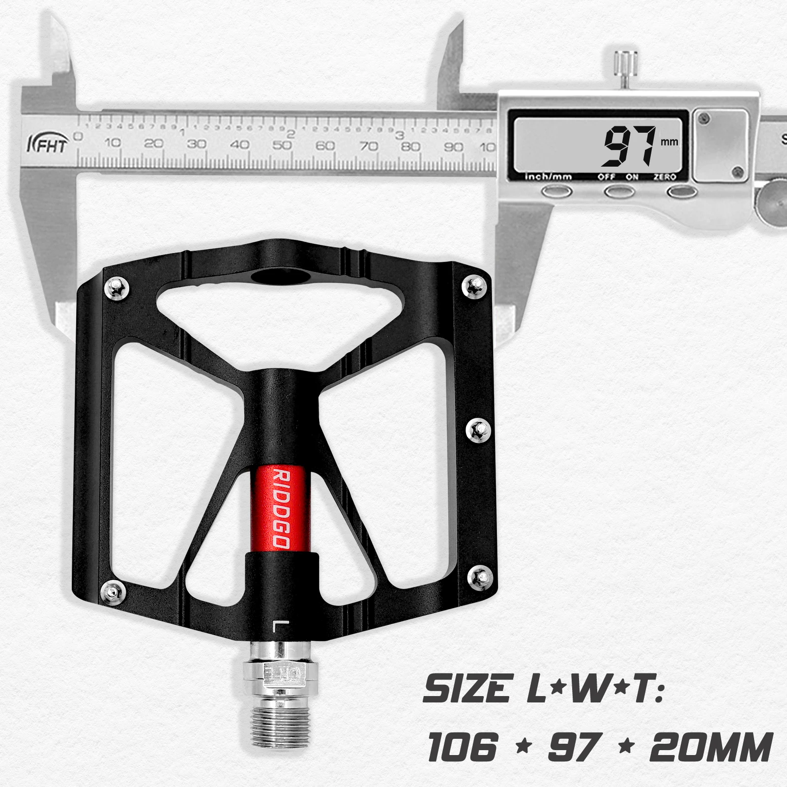

RIDDGO Road Bike Pedals MTB VTT Bicycle Ultralight Pedal Anti-Slip Bearing Aluminum Alloy Pedales Accessories