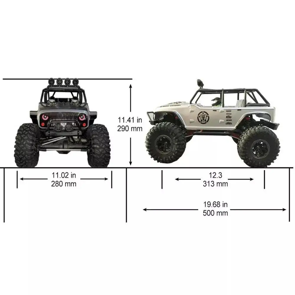 RCtown Remo Hobby 1073-SJ 1/10 2,4 г 4WD матовый Радиоуправляемый автомобиль внедорожный Рок Гусеничный Трейл буровые установки грузовик RTR игрушка
