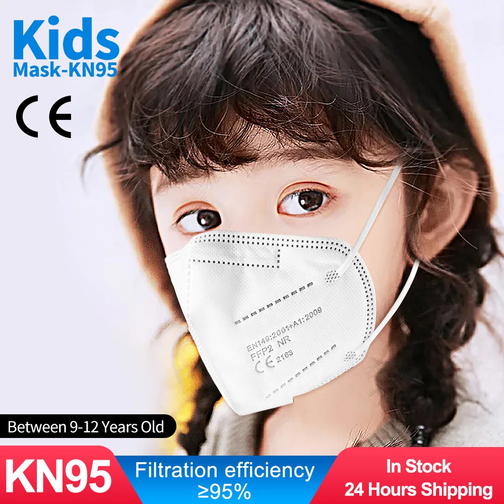 10 100 шт. маска для детей kn95mask детская ffp2mask ce ребенка моющиеся детские Тканевая fpp2