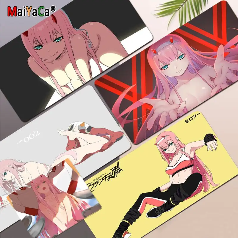 

Крутой игровой коврик для мыши MaiYaCa Zero Two Darling in the FranXX из натурального каучука, Настольный коврик, размер для игровой клавиатуры