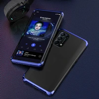 high end all inclusive hard shell for oppo reno 5 pro scrub shockproof case reno5 textured phone metal frame pc back cover