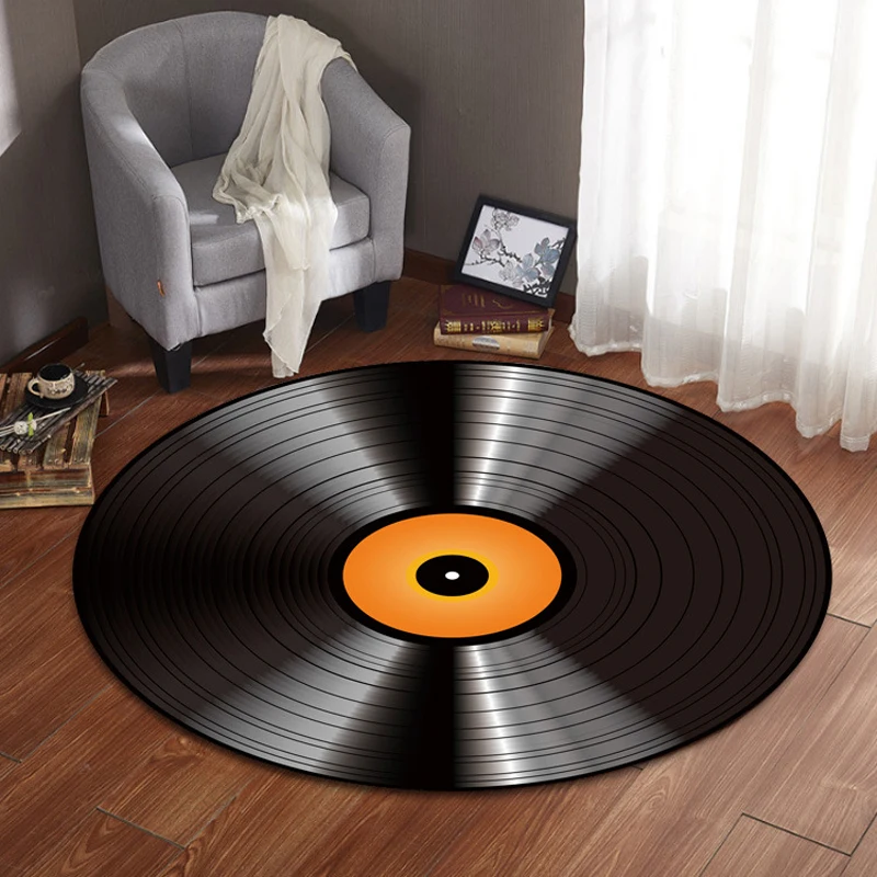 3D Круглый ковер для гостиной большой Противоскользящий коврик спальни коврики