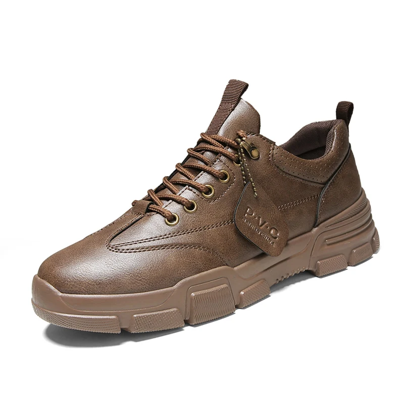 

2021 Men Autumn/winter Keep Warm Ankle Boots High Quality Outdoor Leather Winter Moccasin Shoes Martin Boots Zapatillas Hombre
