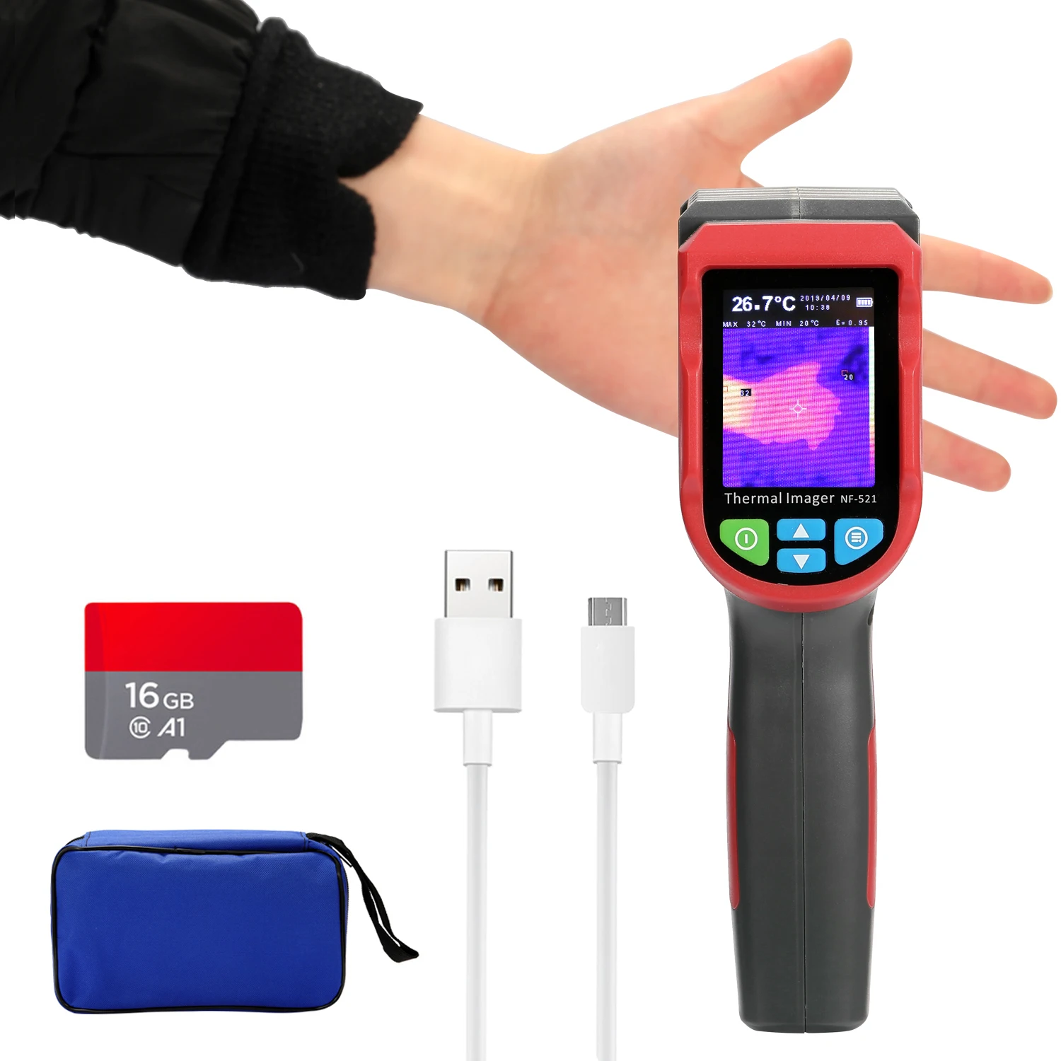 2 4 дюймовый инфракрасный тепловизор ручная камера изображения цифровой TFT ЖК