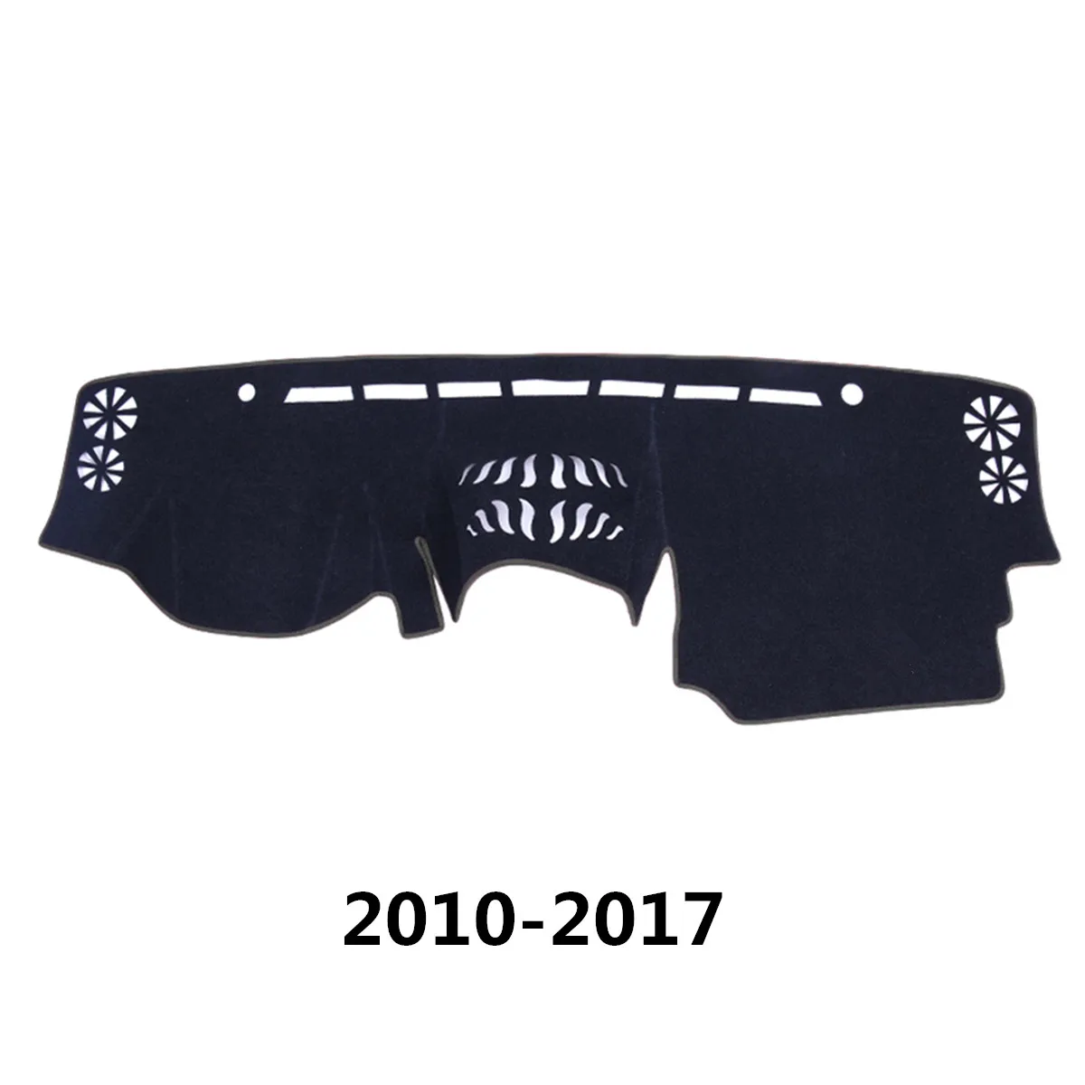 Черный Приборной панели автомобиля, коврики Крышка для Toyota Land Cruiser Prado 150 2010 2011 2012 2013 аксессуары - Цвет: Черный
