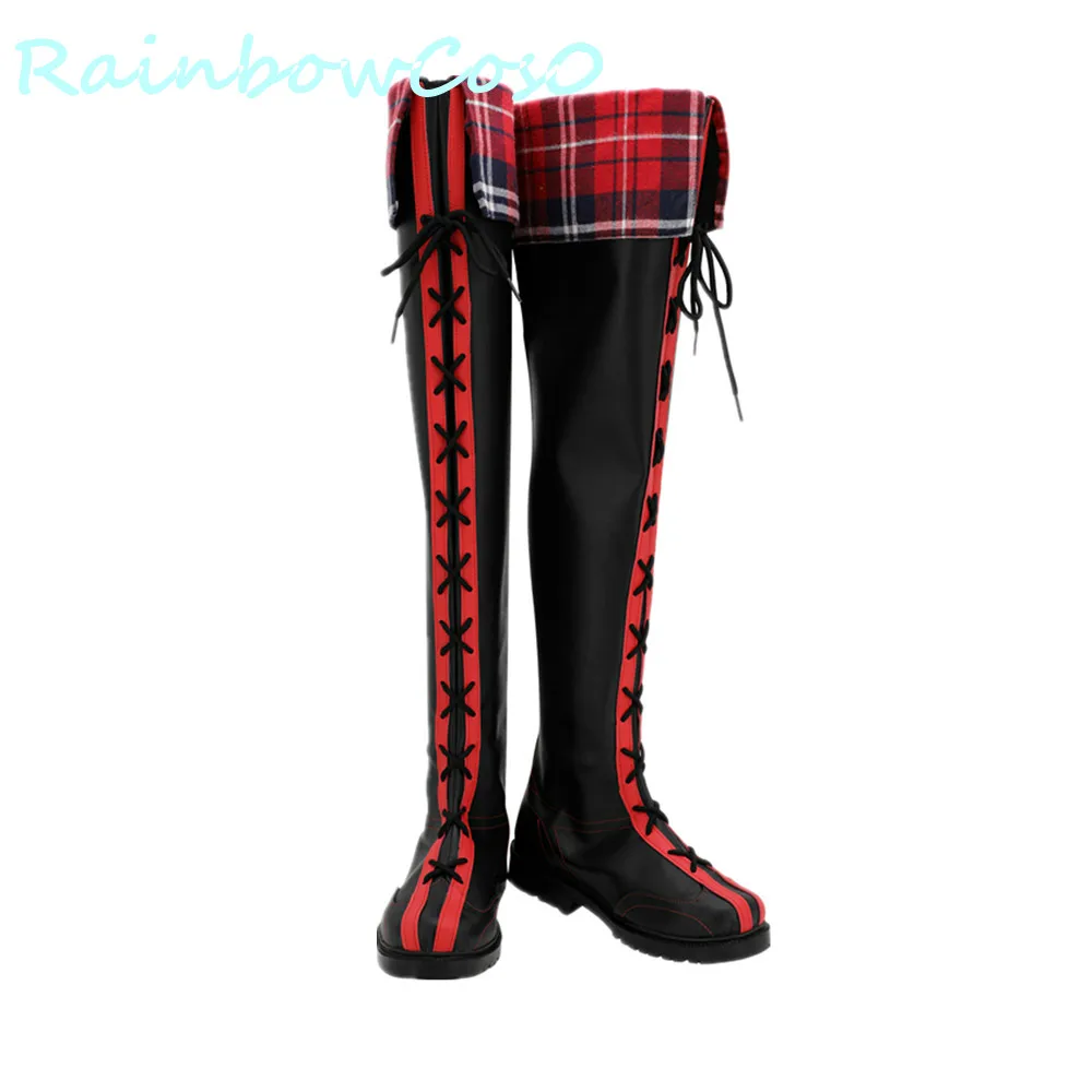 Обувь для костюмированной вечеринки RainbowCos0 ботинки с розой аниме на Хэллоуин |