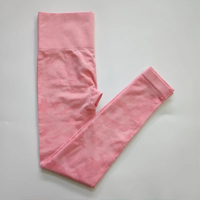 

Women New Colors Camo Seamless Leggings High Waist Booty Scrunch Leggings Compression Yoga Pants